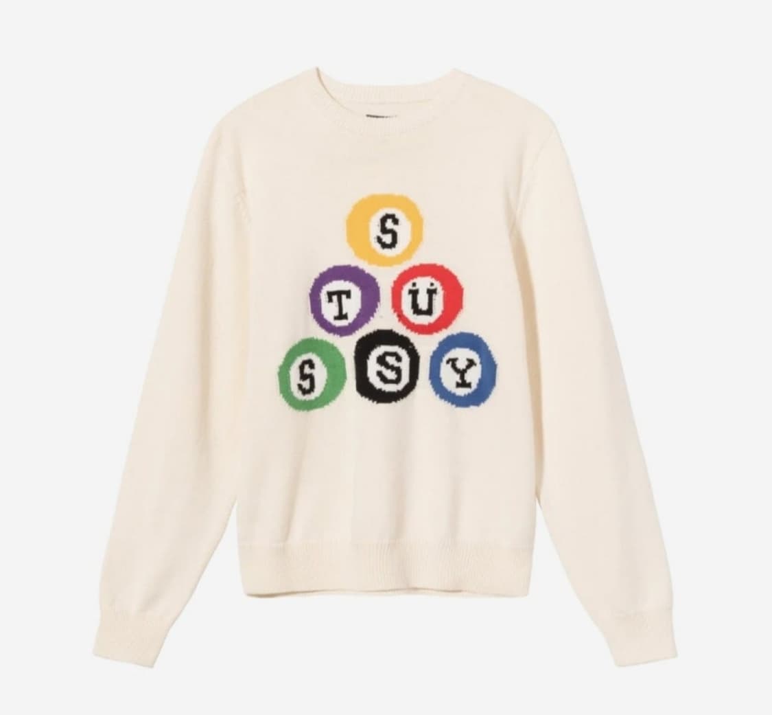 스투시 빌리어드 니트 새제품 상품이미지1