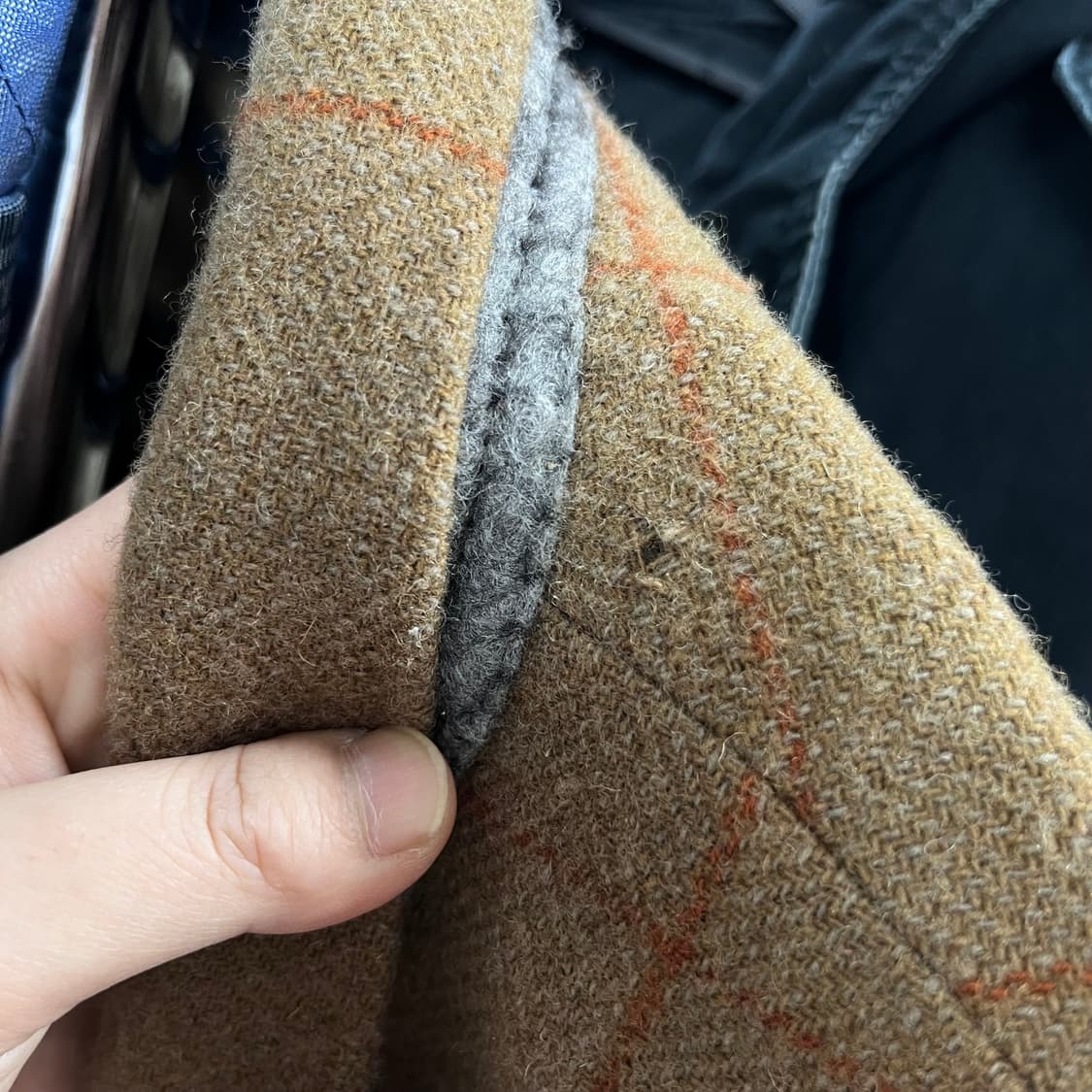 100 폴로랄프로렌 90s 울 체크 블레이저 자켓 상품이미지7