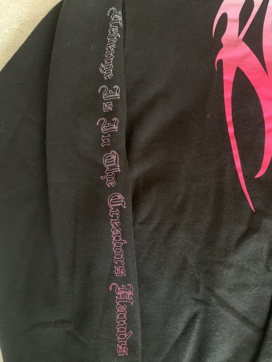 리벤지X텐타시온 발렌타인 한정판 블랙 핑크 후드L 상품이미지3
