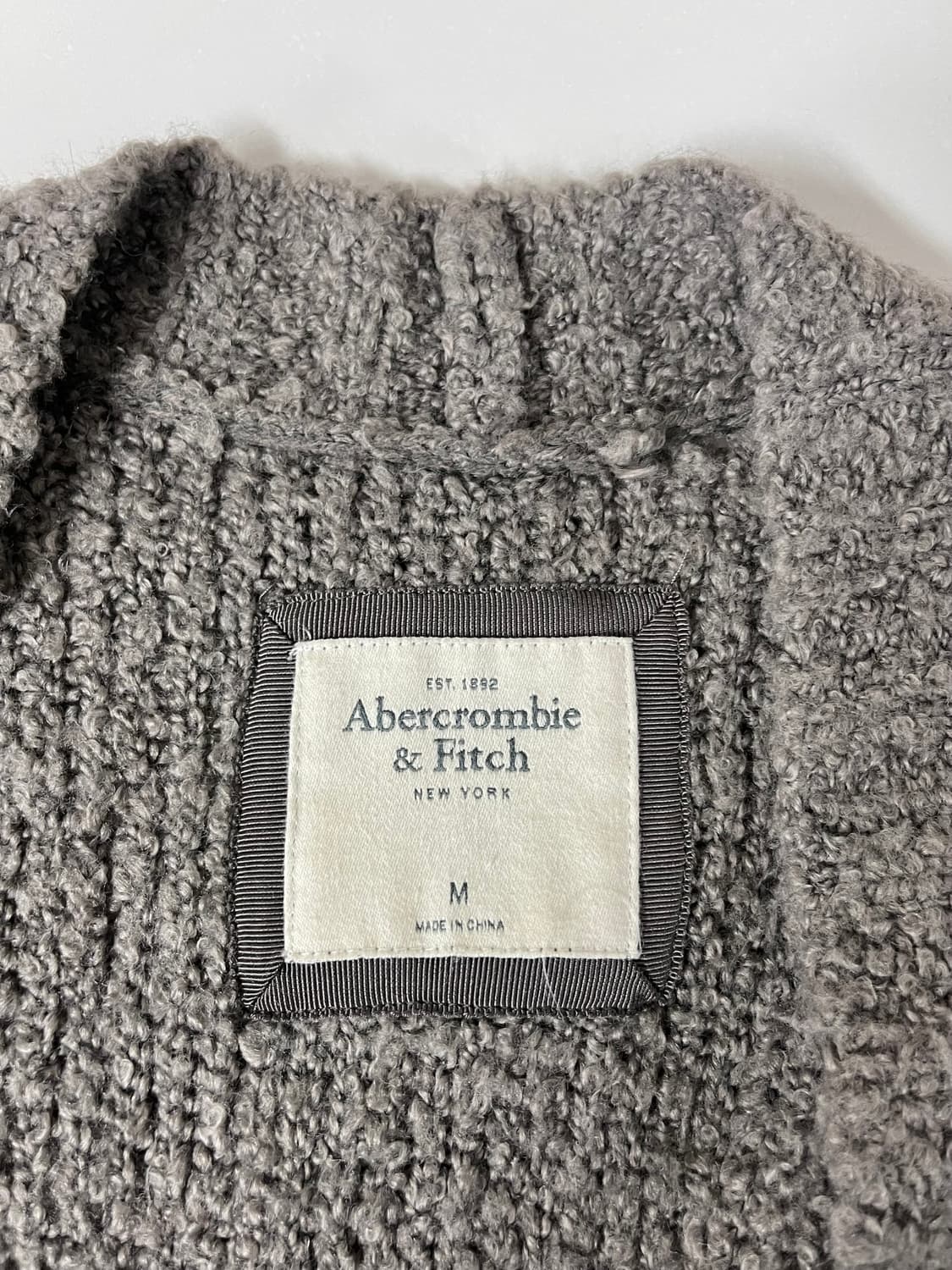 M) 아베크롬비 여성 부클 가디건 그레이 상품이미지4