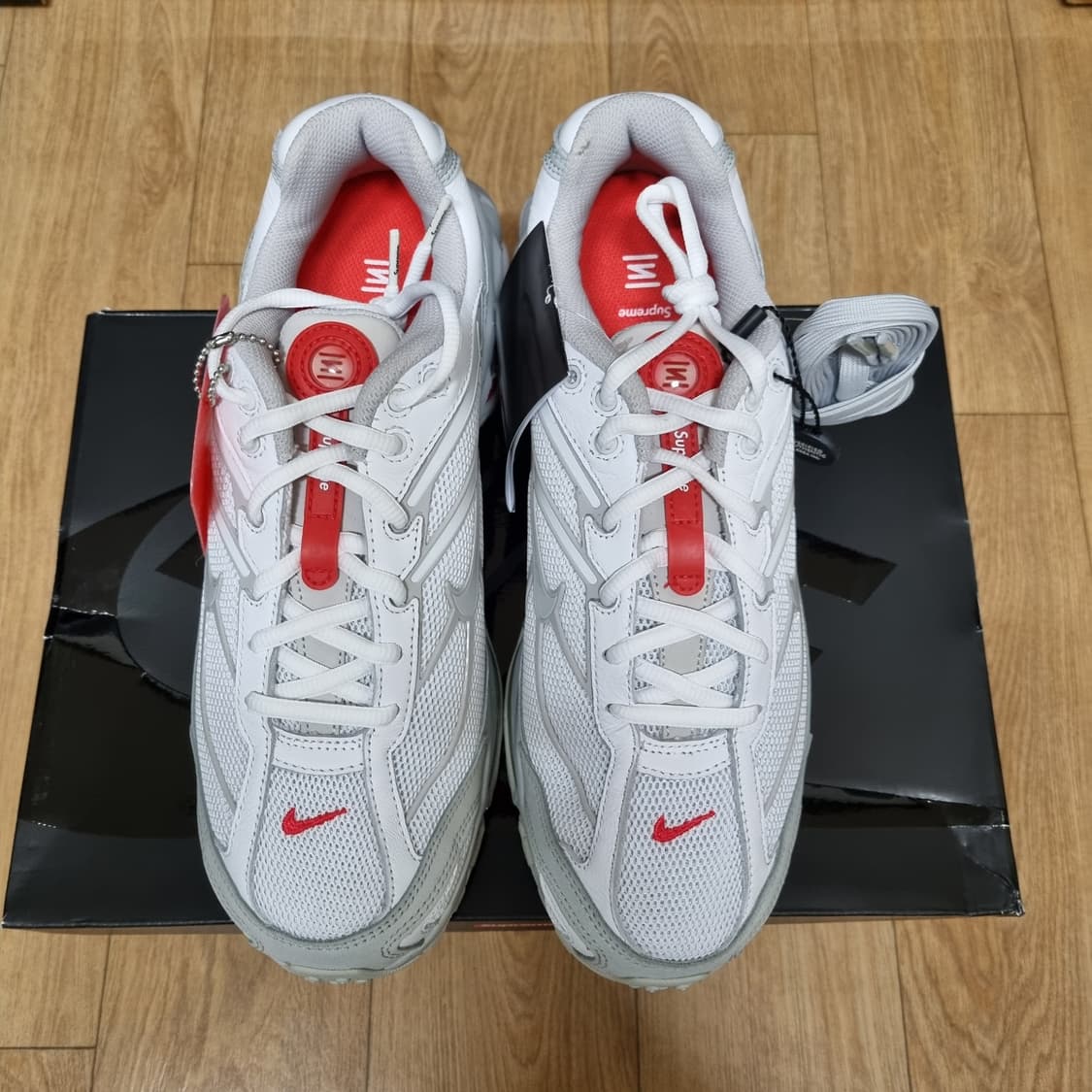 [260] 나이키x슈프림 샥스라이드2 화이트 상품이미지2