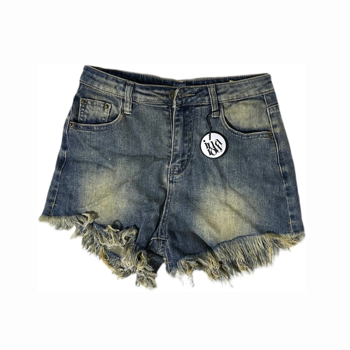 인아로우 데님 숏팬츠 상품이미지1