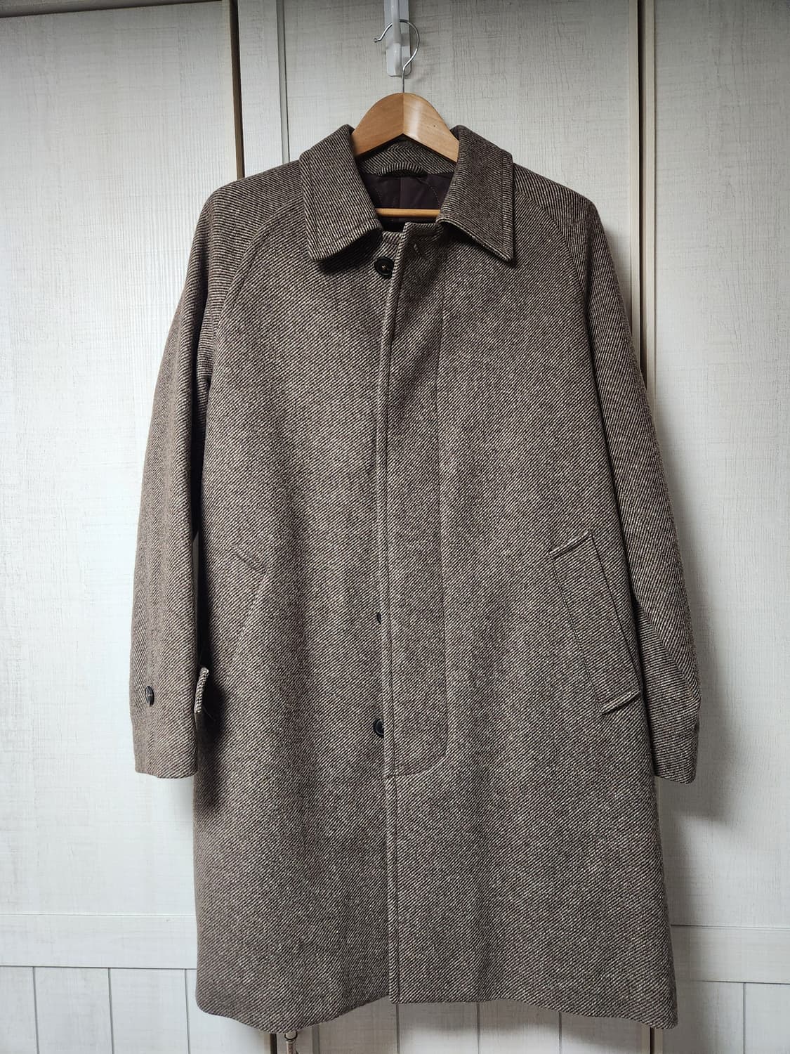 시리즈 헤링본 발마칸코트 브라운 95사이즈 상품이미지1