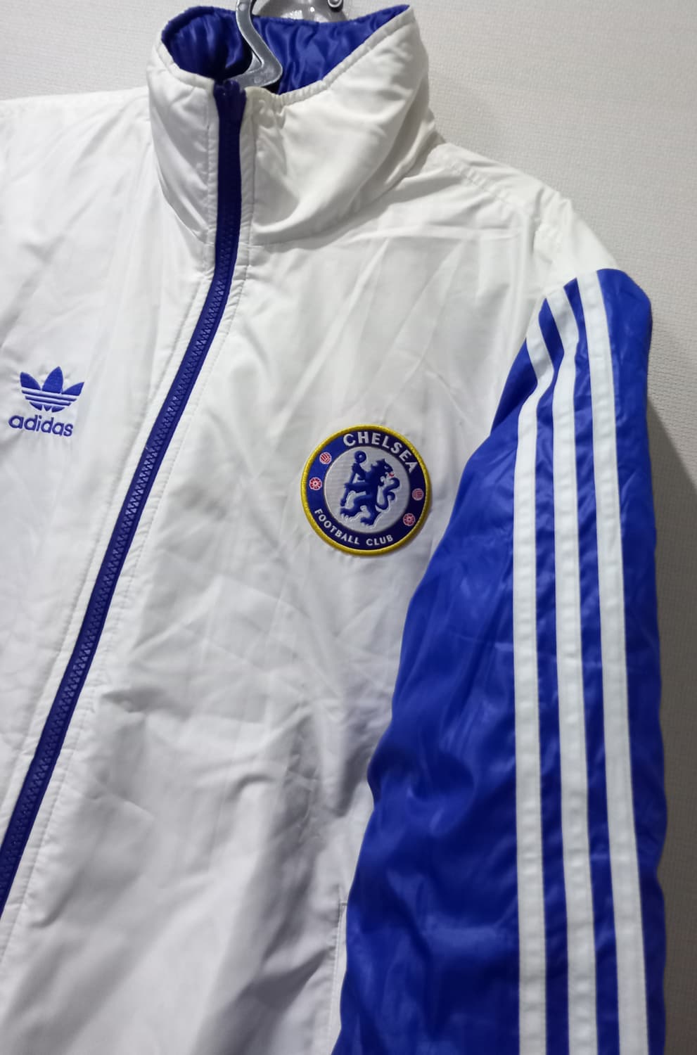 아디다스 첼시FC 리버시블 화이트 블루 양면패딩 105/XL 상품이미지2