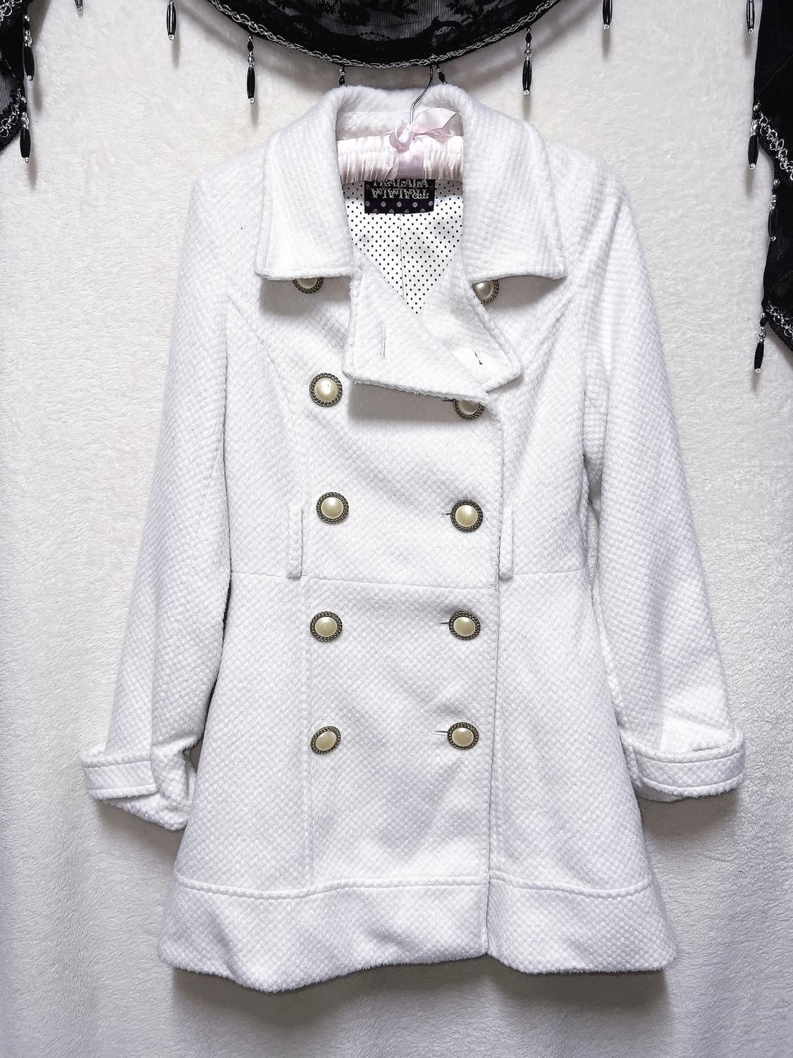 트랄라라 글리터 화이트코트 로맨틱갸루 로걀 히메 달천 라떼 핀터 리즈리사 상품이미지9