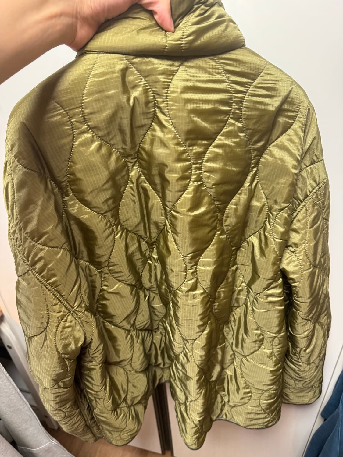 레미릴리프 Reversible Nylon Rip Boa Jkt-Khaki 상품이미지3