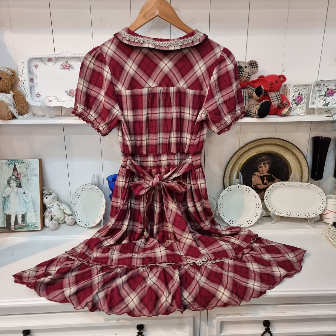 AXES femme 악세스팜므 빈티지 체크 프릴 원피스 상품이미지5