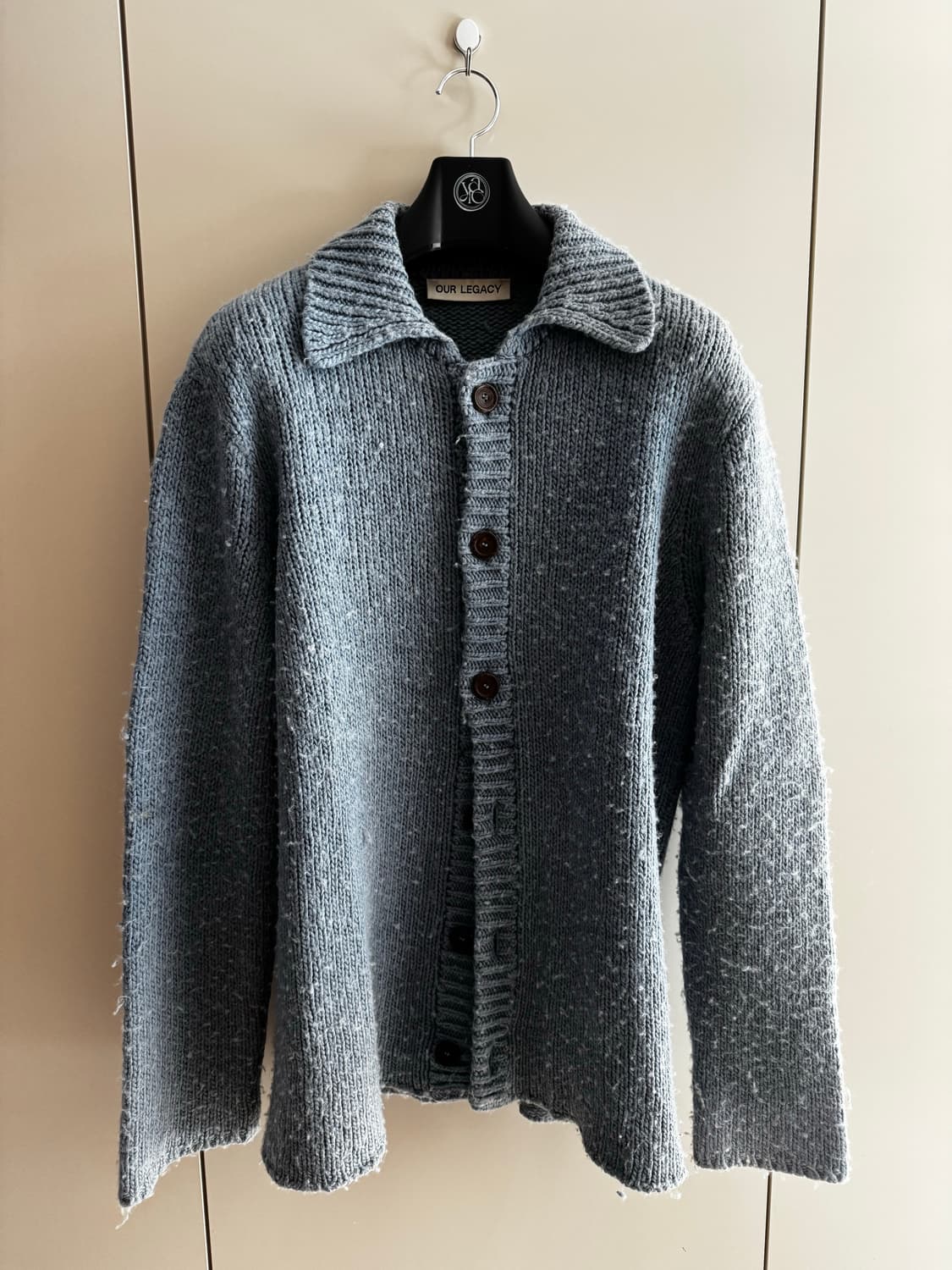 아워레가시 빅 피케 펑키블루 가디건 46사이즈 상품이미지3