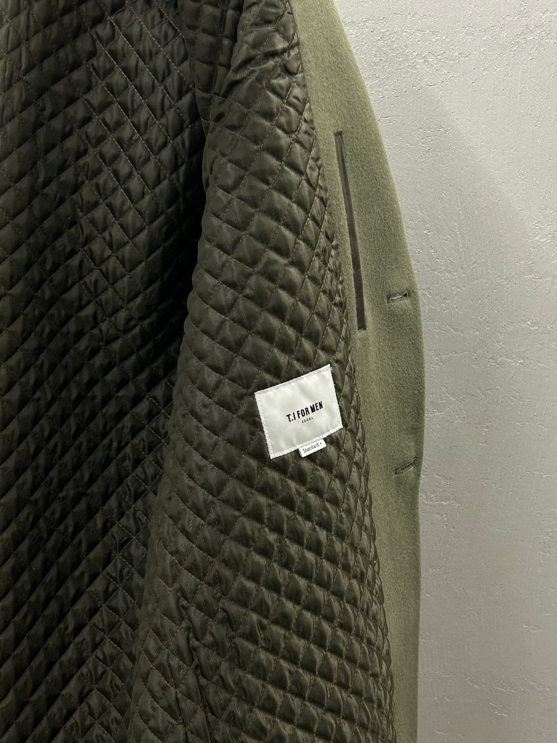 T.I FOR MAN 올리브 그린 남성 코트 상품이미지6