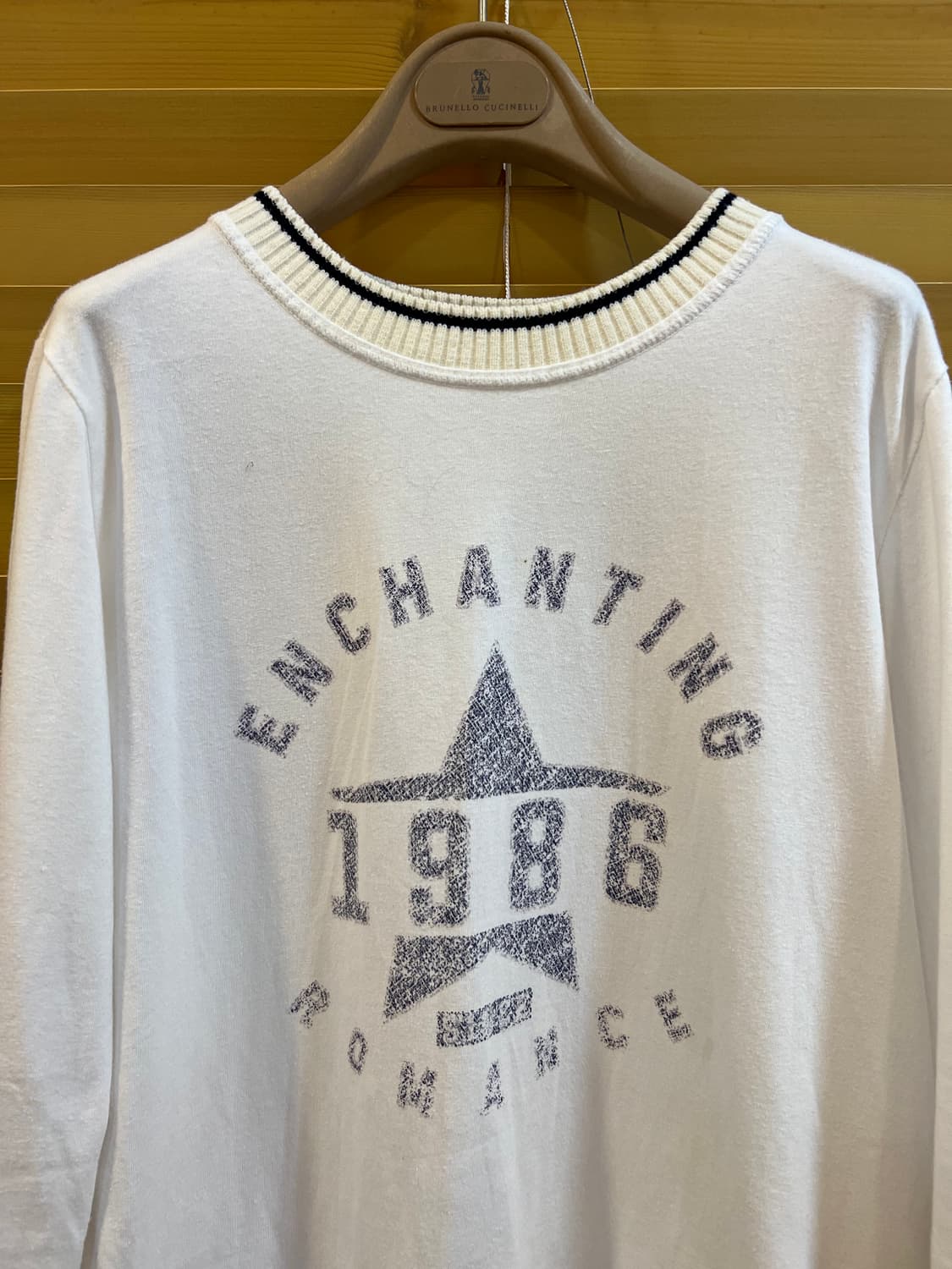 손정완 여성 아이보리 코튼라운드티셔츠  상품이미지1