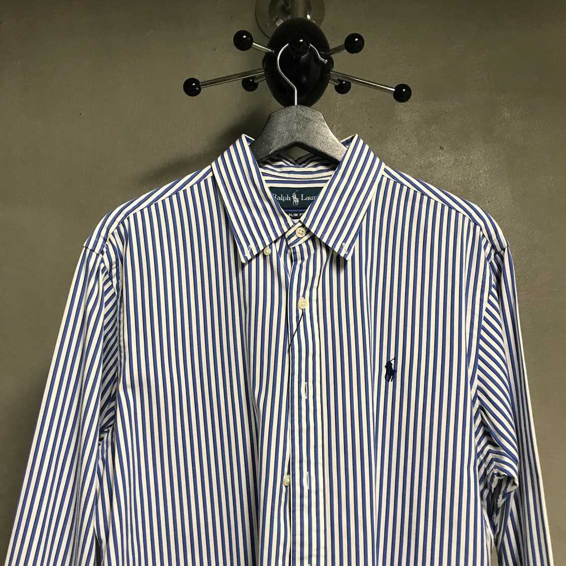 폴로 랄프로렌 스트라이프 셔츠 블루 L 상품이미지2