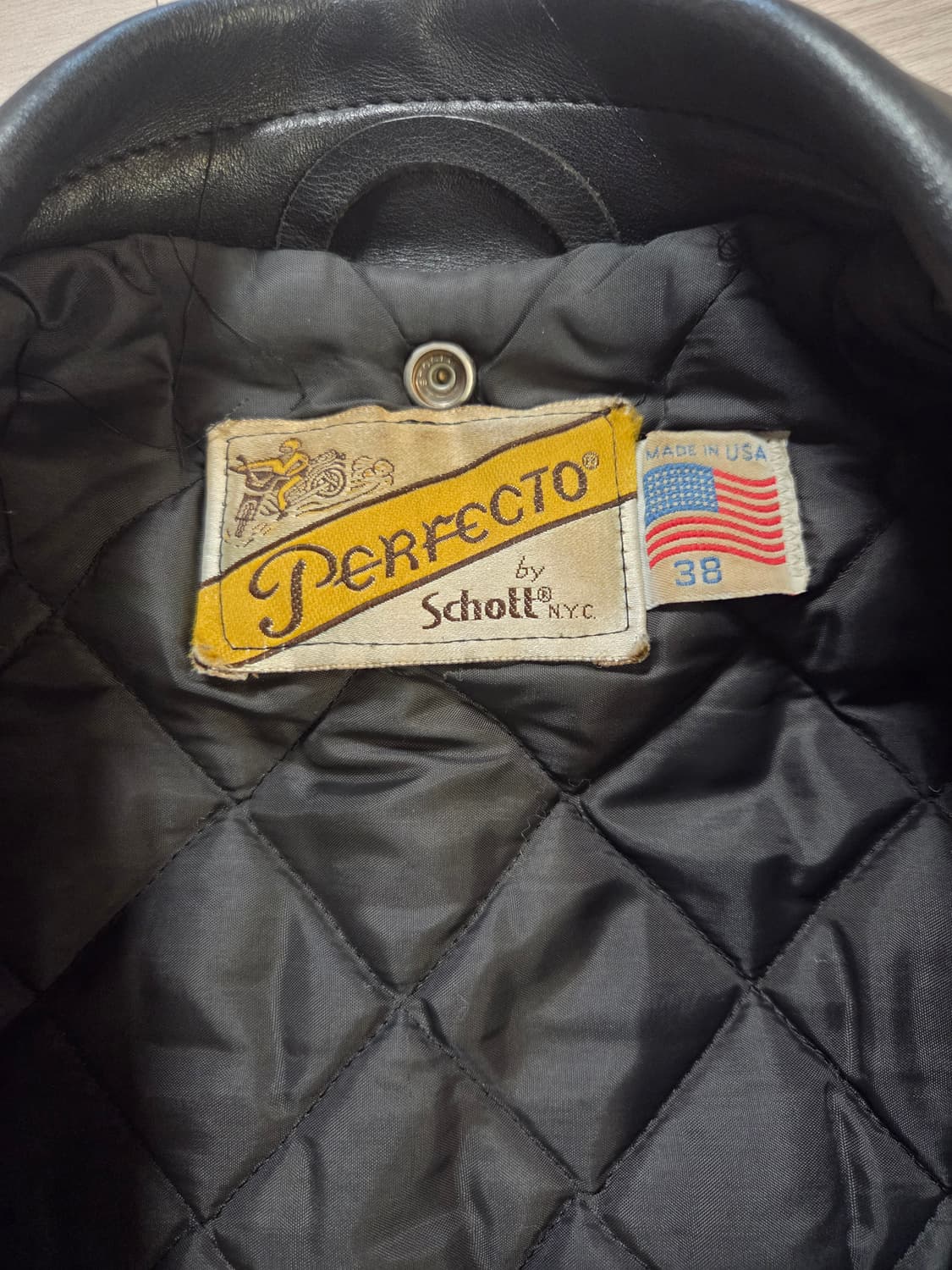 schott618 쇼트 퍼펙토 라이더 자켓 38 사이즈 상품이미지3