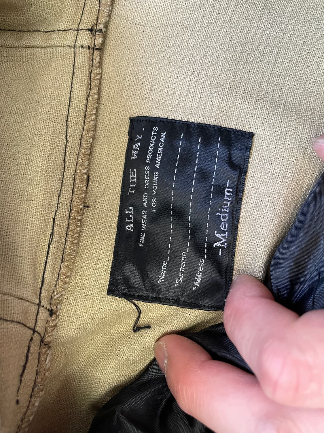 빈티지 파이어맨 실버버클 퍼트리밍 밸티드 자켓 상품이미지5