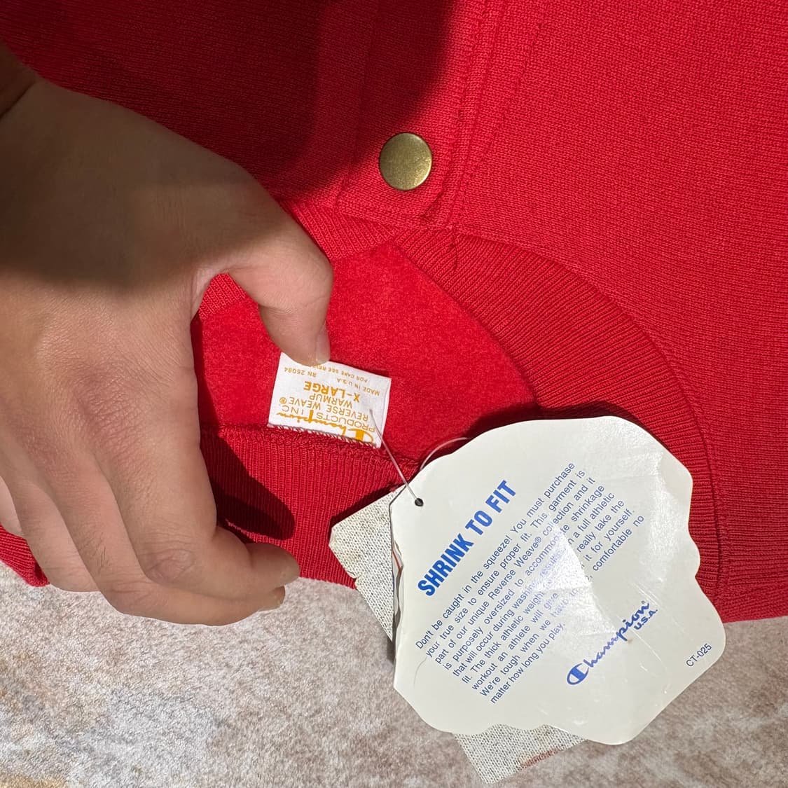 챔피온 일제빈티지 봄버 가디건 새상품 상품이미지7