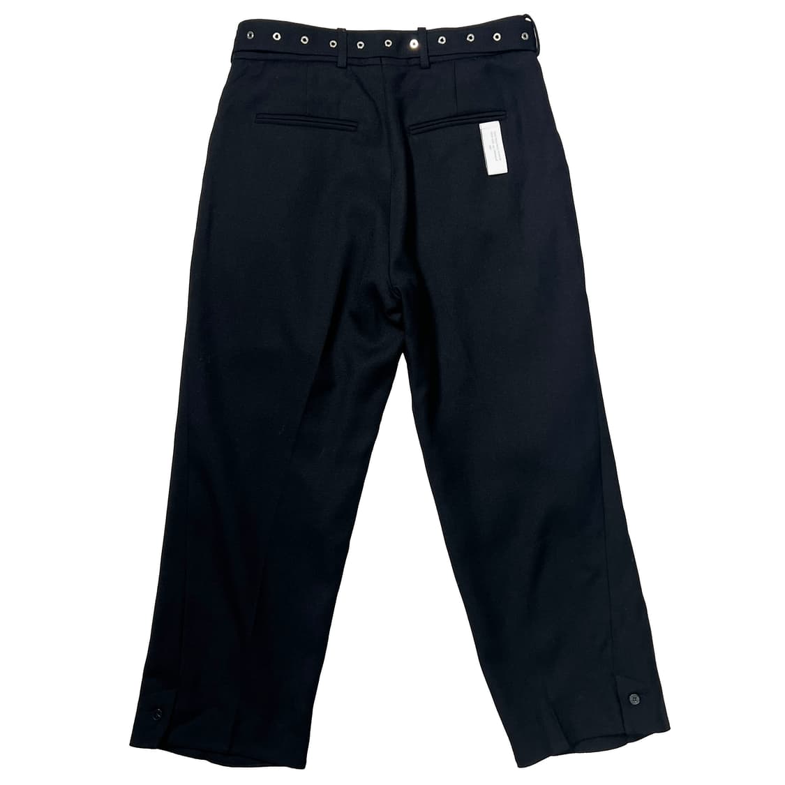 H&M rokh 벨티드 울 팬츠 블랙 (46) 상품이미지3