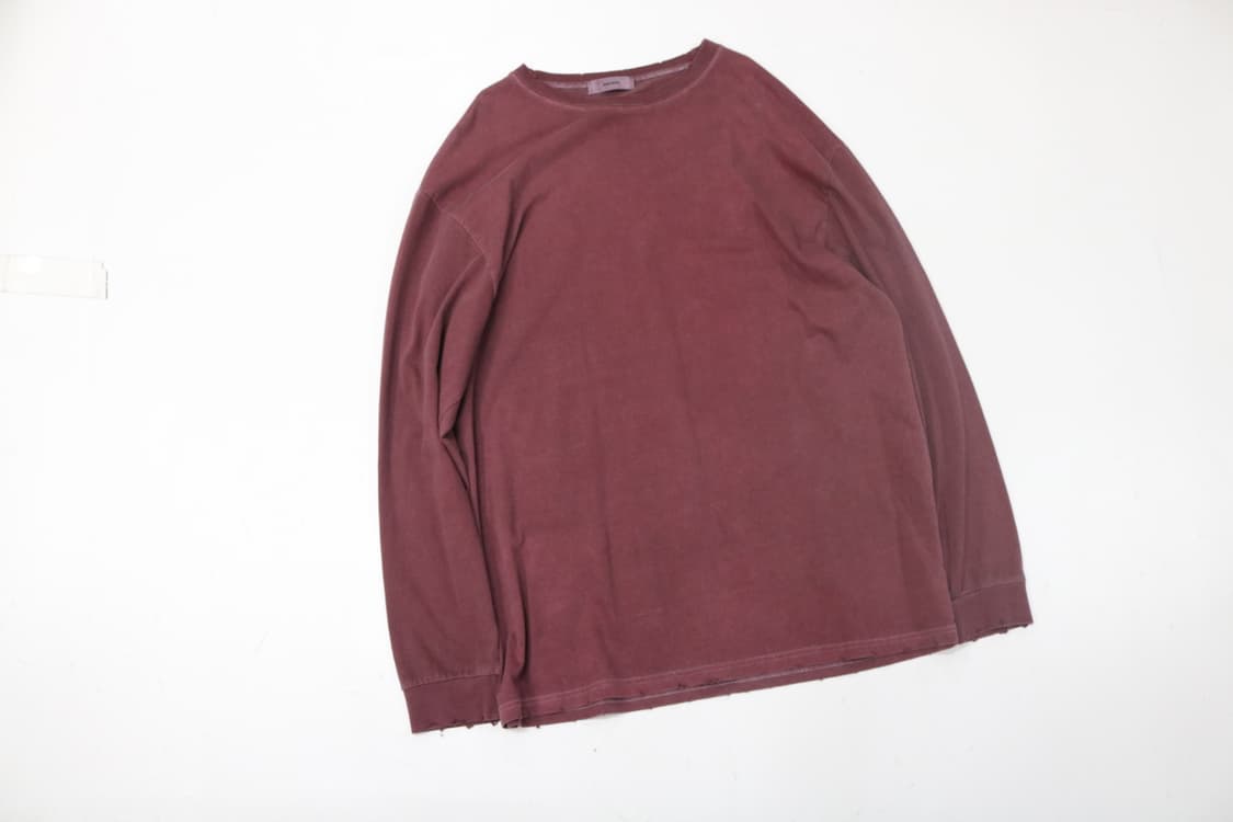 버건디 빈티지 롱슬리브 상품이미지2