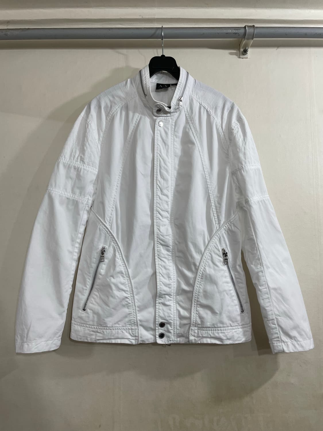 아르마니 익스체인지 화이트 라이더 자켓 상품이미지1