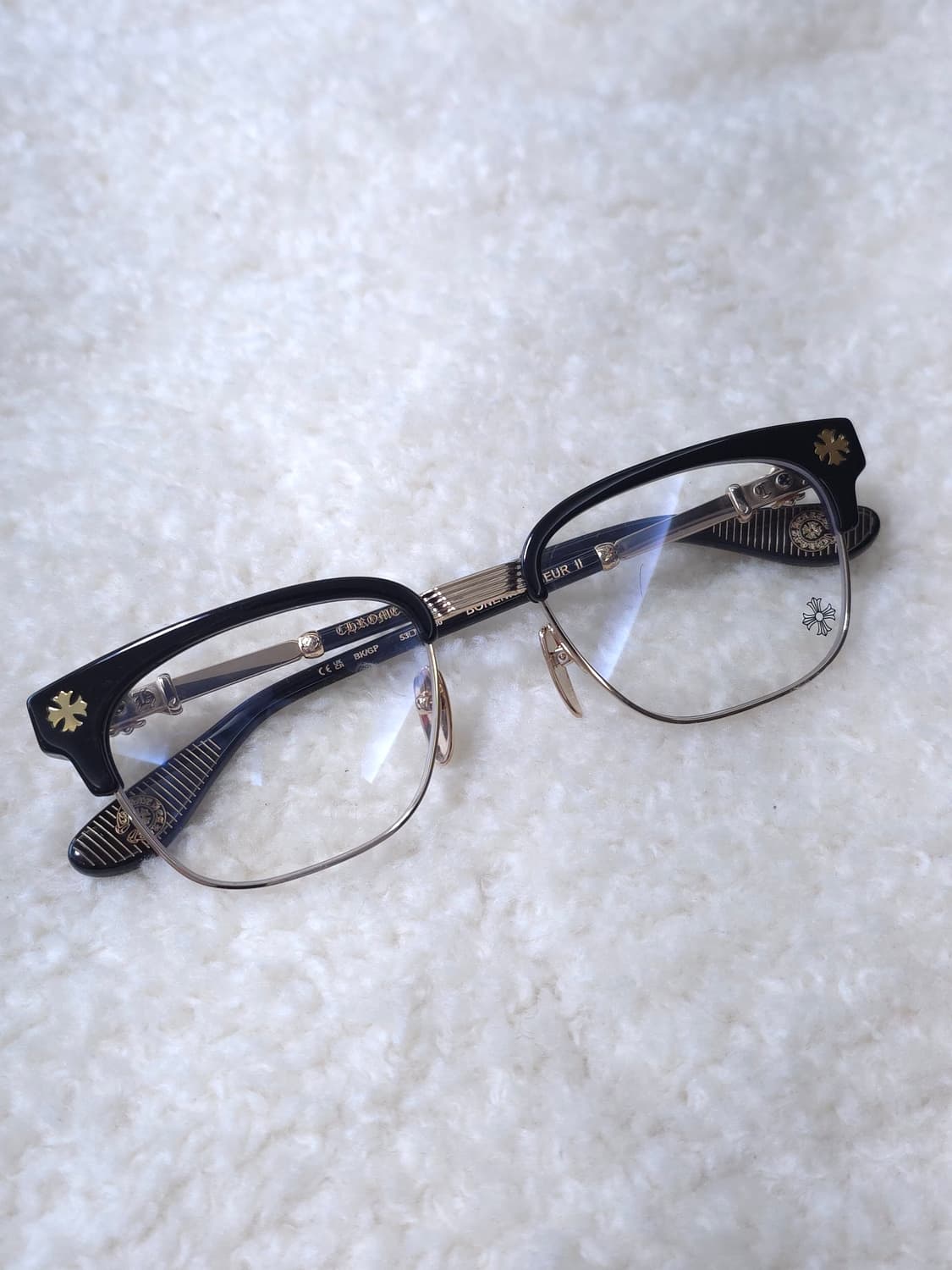 [OS] 크롬하츠 보넨노이슈어2 안경 블랙 골드 상품이미지2