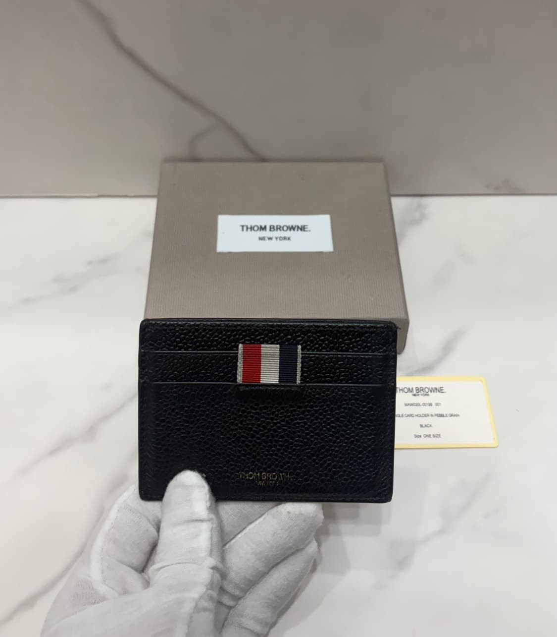 [정품] 톰브라운 블랙 카드지갑 상품이미지1