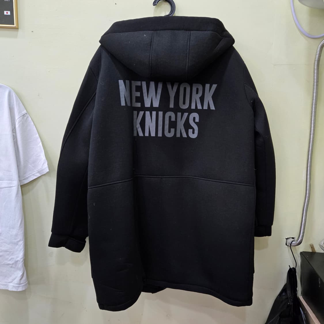 NBA 블랙 퍼 라이닝 후드 롱 자켓 상품이미지4