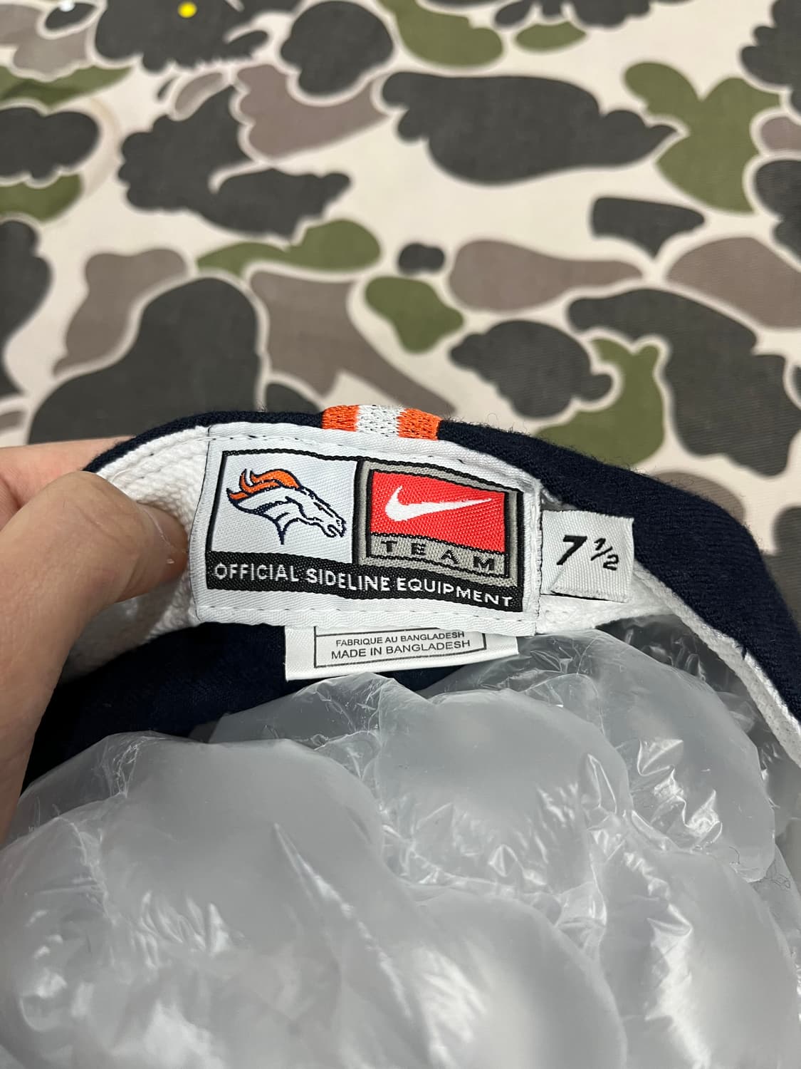 빈티지 나이키 NFL 덴버 울 캡 모자 네이비 상품이미지4