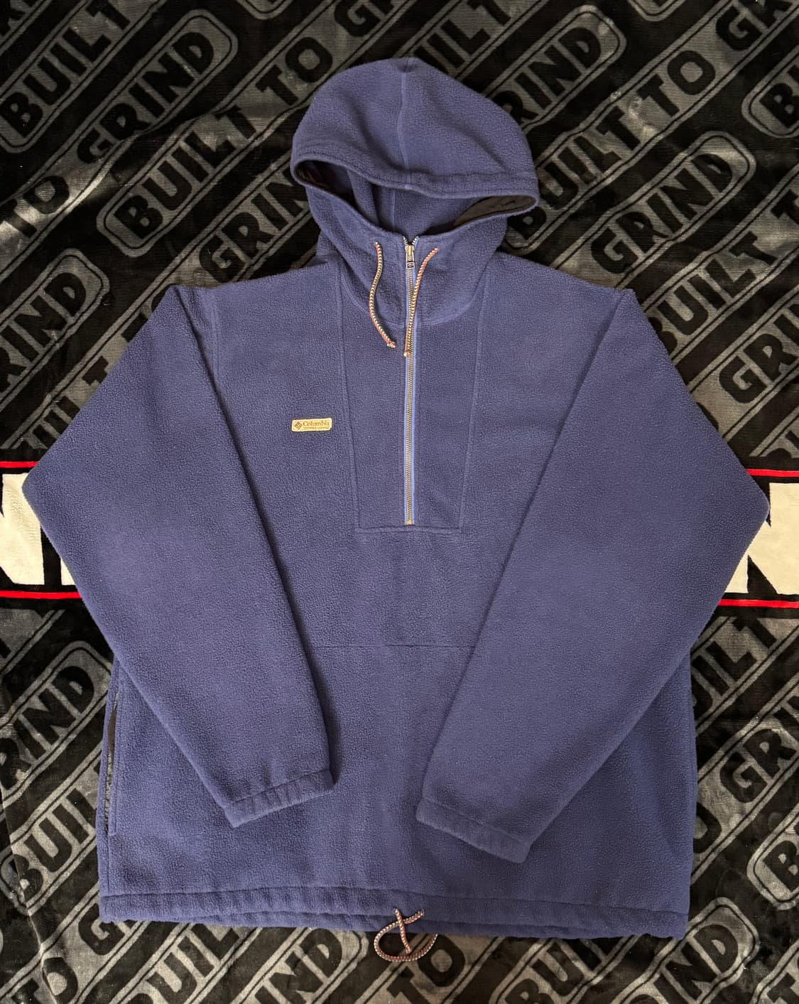 컬럼비아 쿼터 짚 후디드 플리스 풀오버  블루 상품이미지1