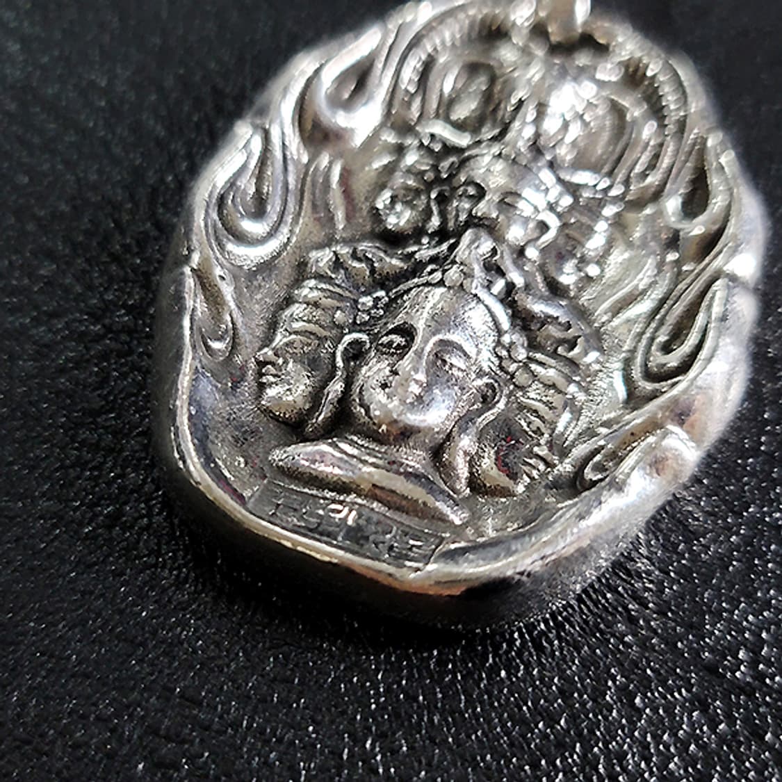 삼면관음 백동 펜던트 엔틱 선물 부처님 관세음보살 불교 남자 목걸이 상품이미지2