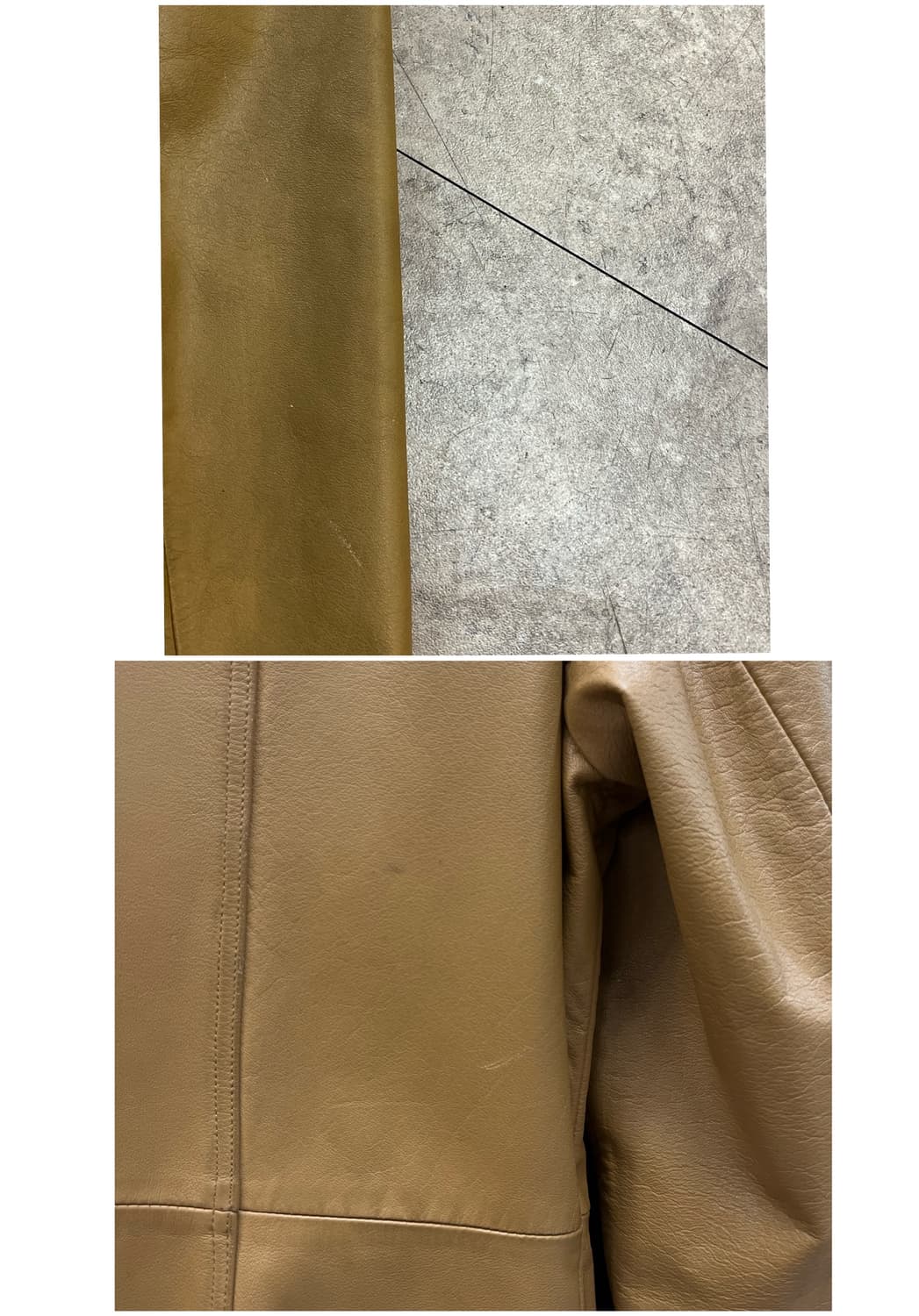 빈티지 레더 롱 자켓 카멜 #csz2838 상품이미지10