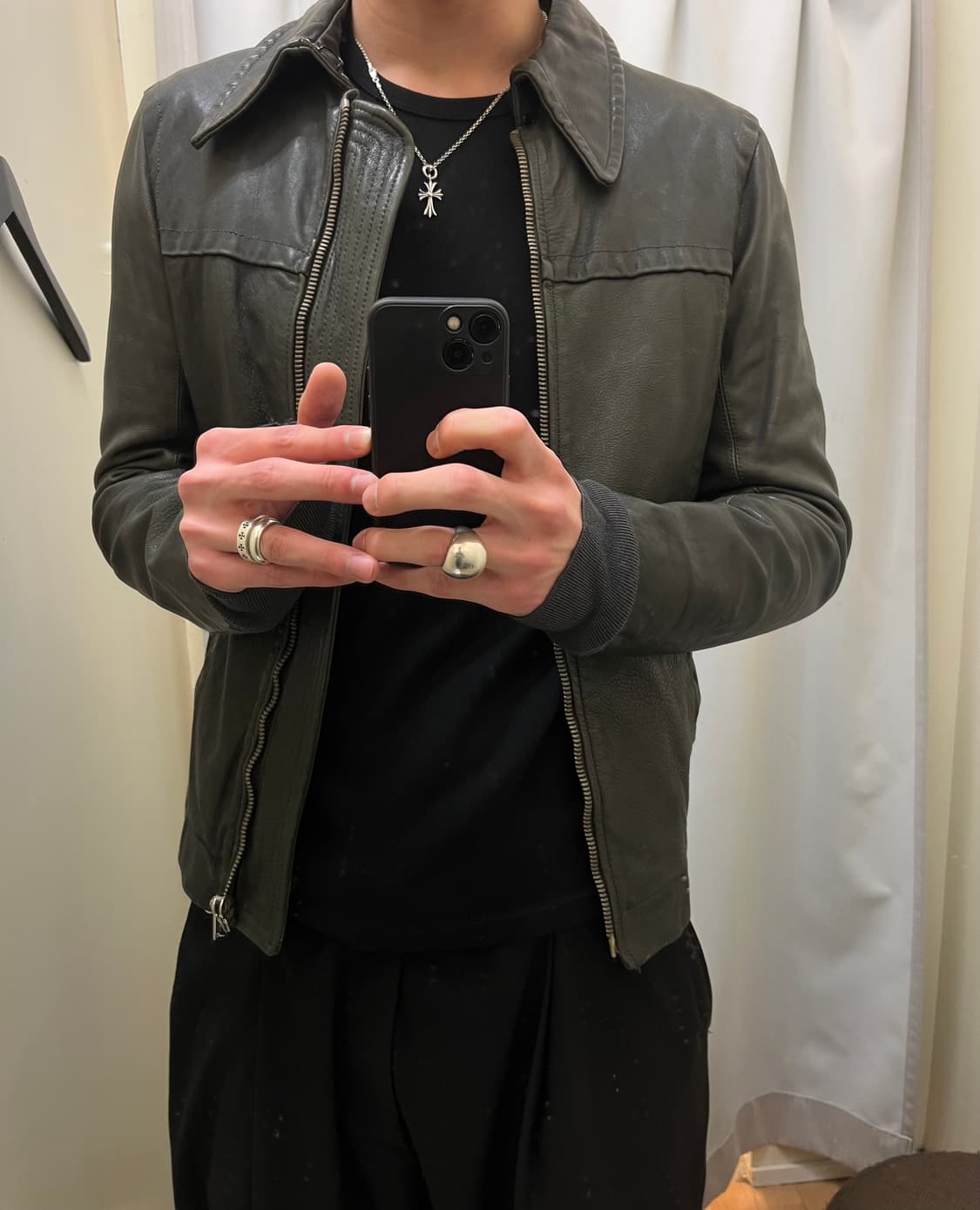 07 아카이브 릭오웬스 OLMAR&MIRTA 레더 자켓 상품이미지5