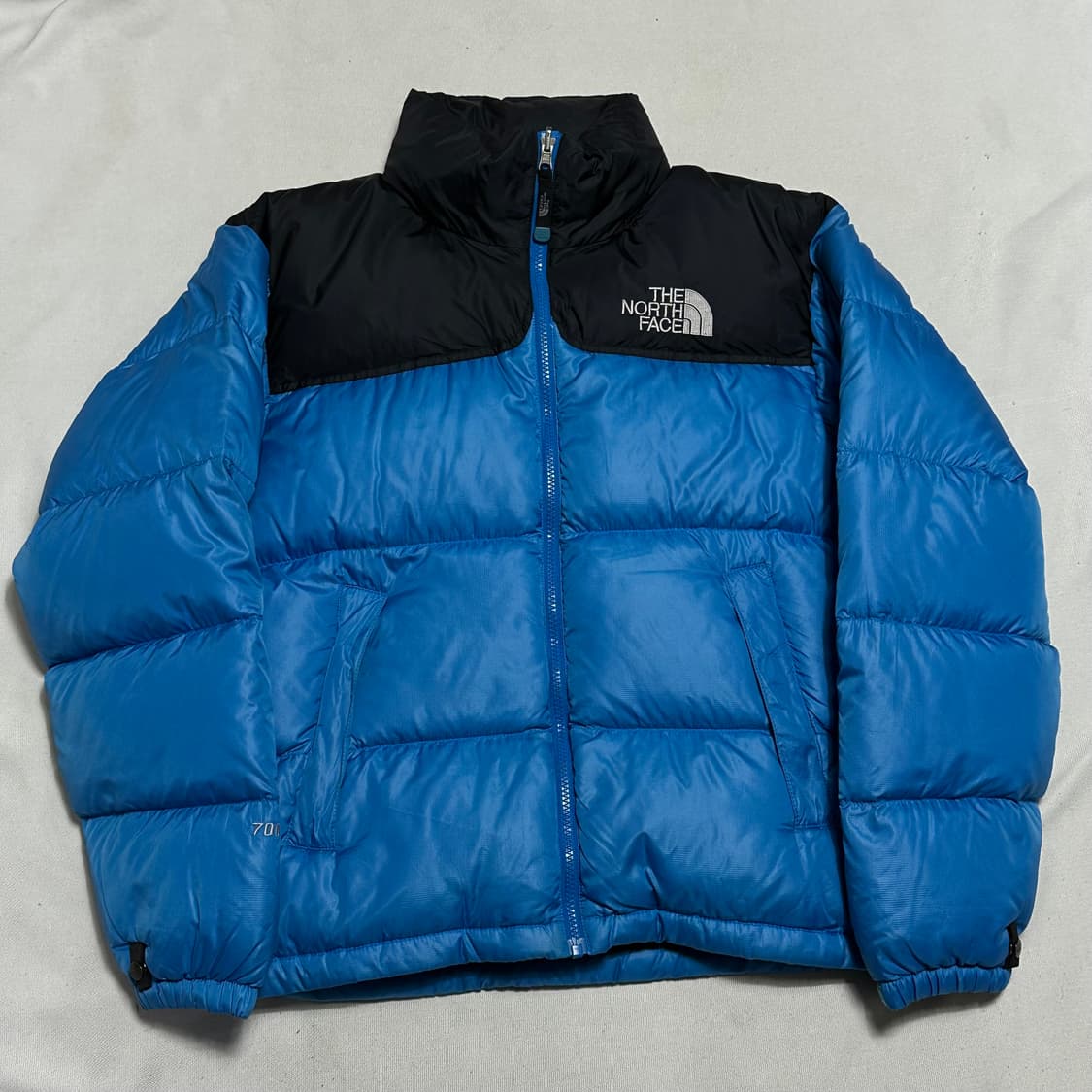 90 노스페이스 블루 눕시 700 패딩 상품이미지2