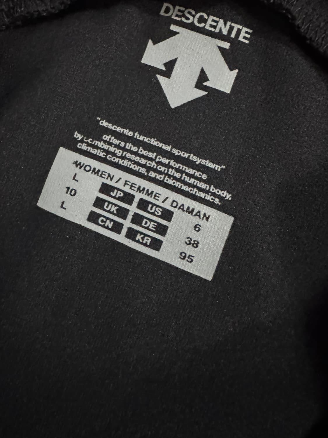 여성 데상트 트레이닝 기능성 집업 XS ~ S 블랙 상품이미지4