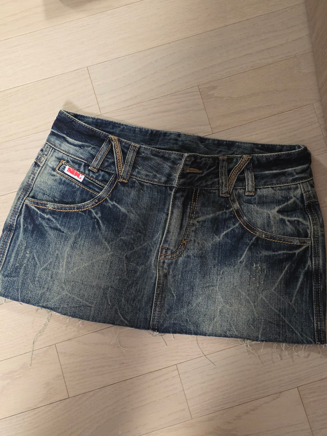 Sculptor Vintage Micro Denim Skirt - S 상품이미지2