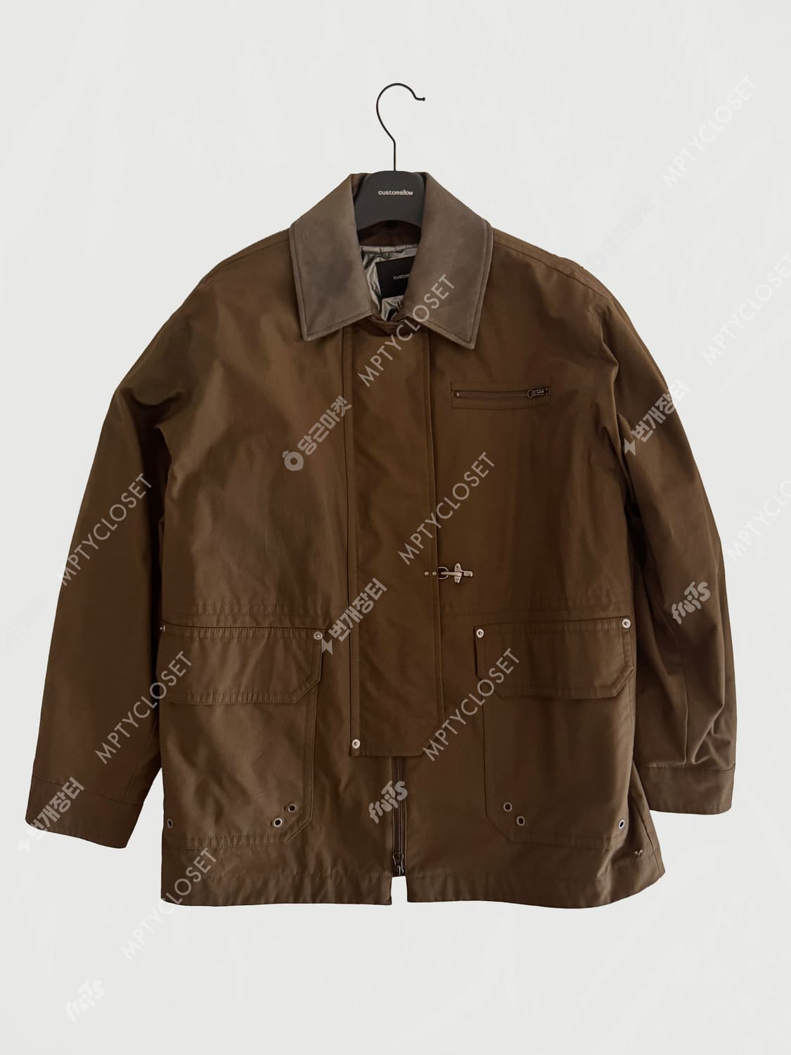 [M] 커스텀멜로우 25fw 브라운 밀러레인 파이어맨 파카 점퍼 자켓 상품이미지2