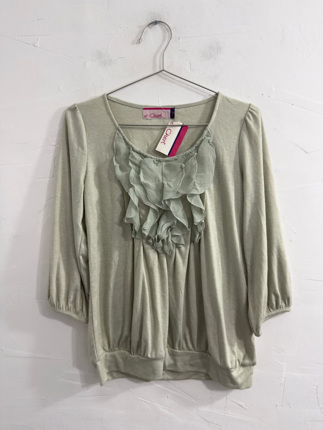et cheri soft mint frill top 상품이미지1