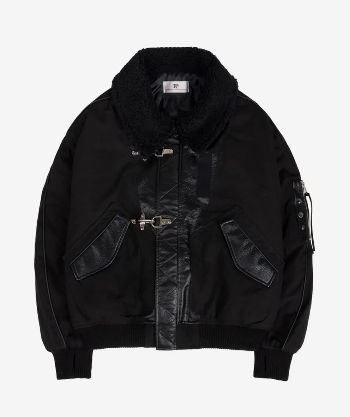 RSSC x 포그서비스 레더믹스 코튼 봄버 자켓 2사이즈 상품이미지1