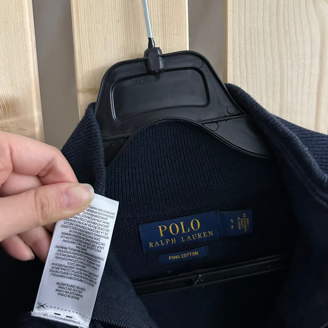 (S~M) 폴로 랄프로렌 네이비 집업 상품이미지5