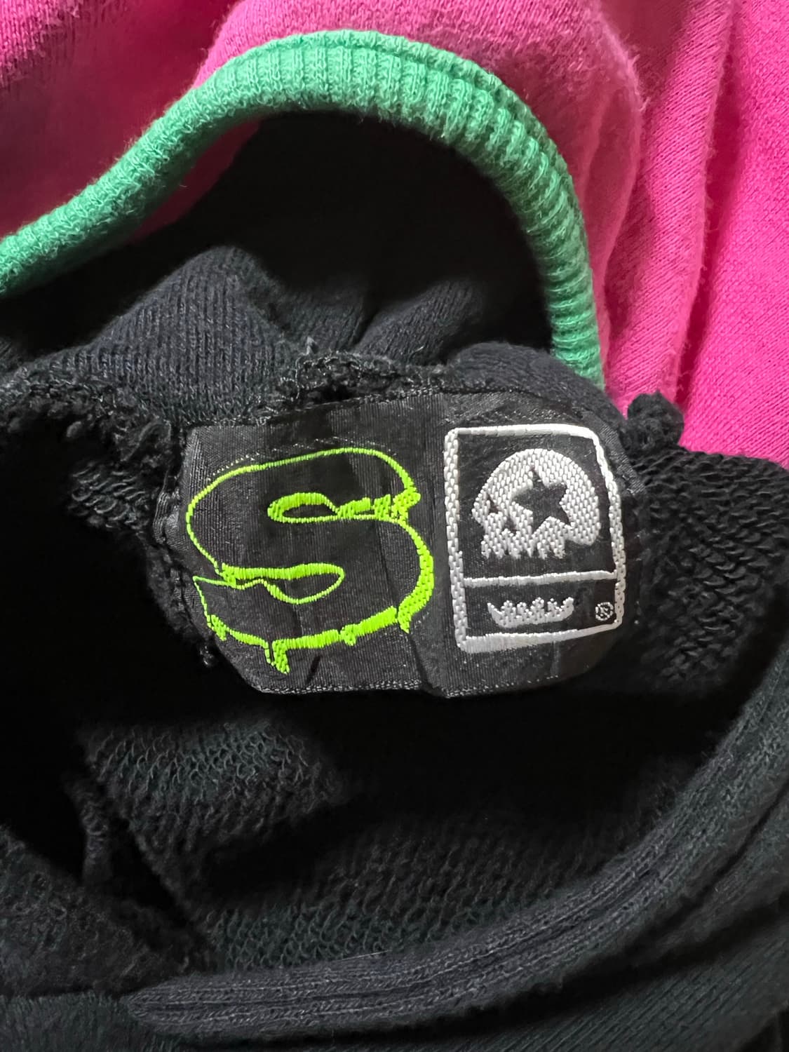 이모 펑크 씬키드 네온 후드집업 상품이미지3