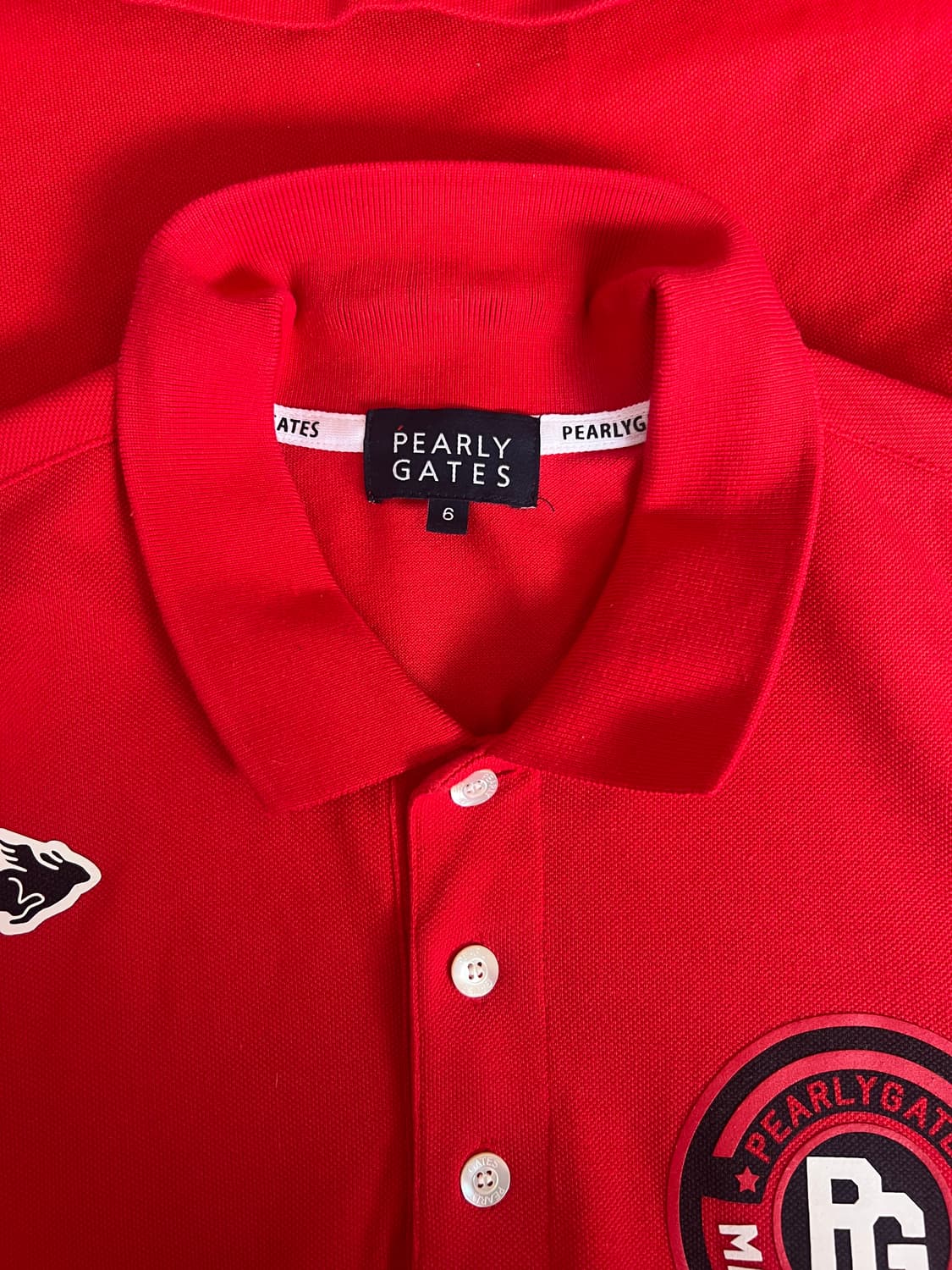 파리게이츠 남성 레드 PK카라 긴팔티셔츠
 상품이미지3