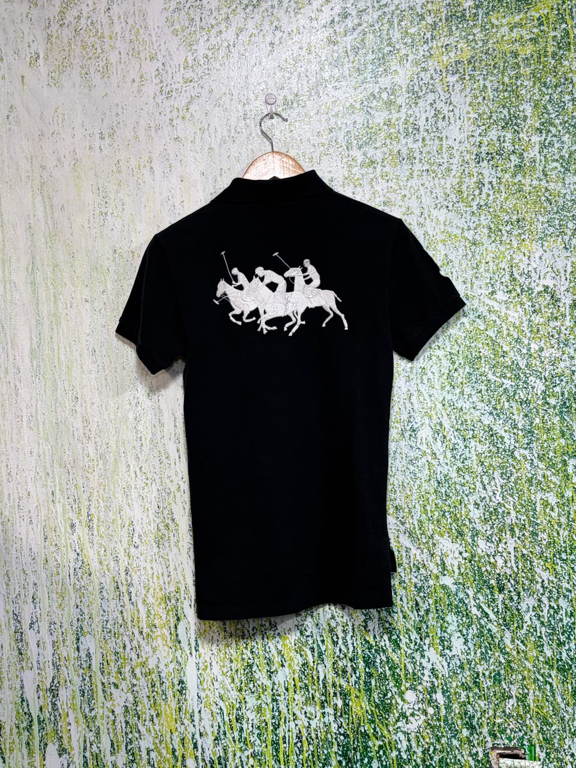 폴로 빅포니 치프키프 체이스 럭비티 블랙 카라 반팔 티셔츠 S 상품이미지8