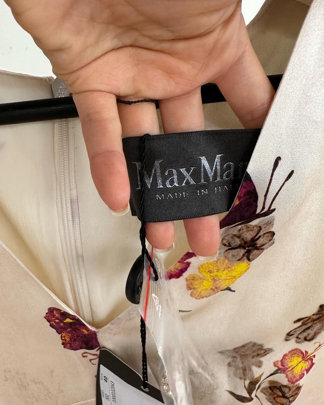 막스마라 라이트핑크 플라워프린팅 세타 블라우스  상품이미지7