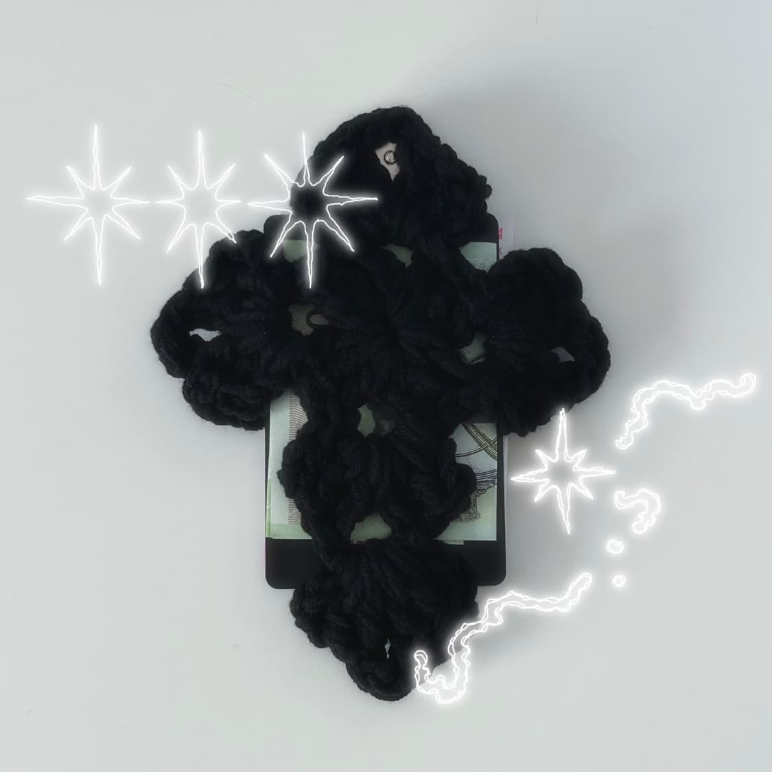 핸드메이드 뜨개 카드지갑 상품이미지1