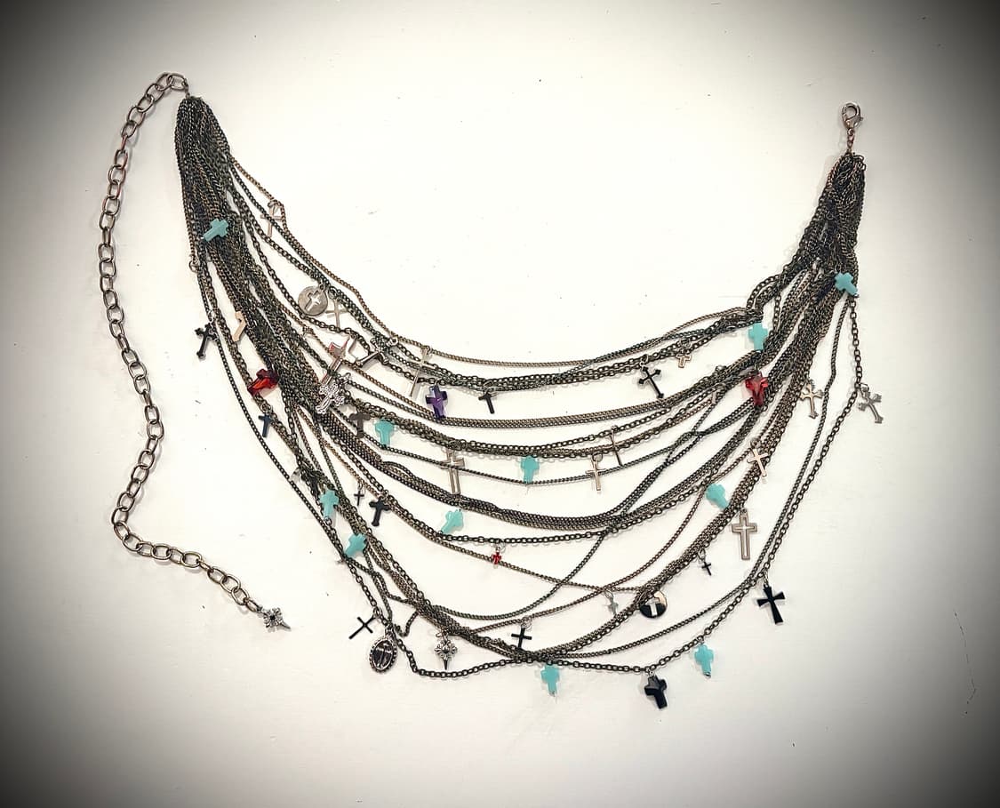 TTF✳️v-kei vintage hand made necklace 상품이미지5