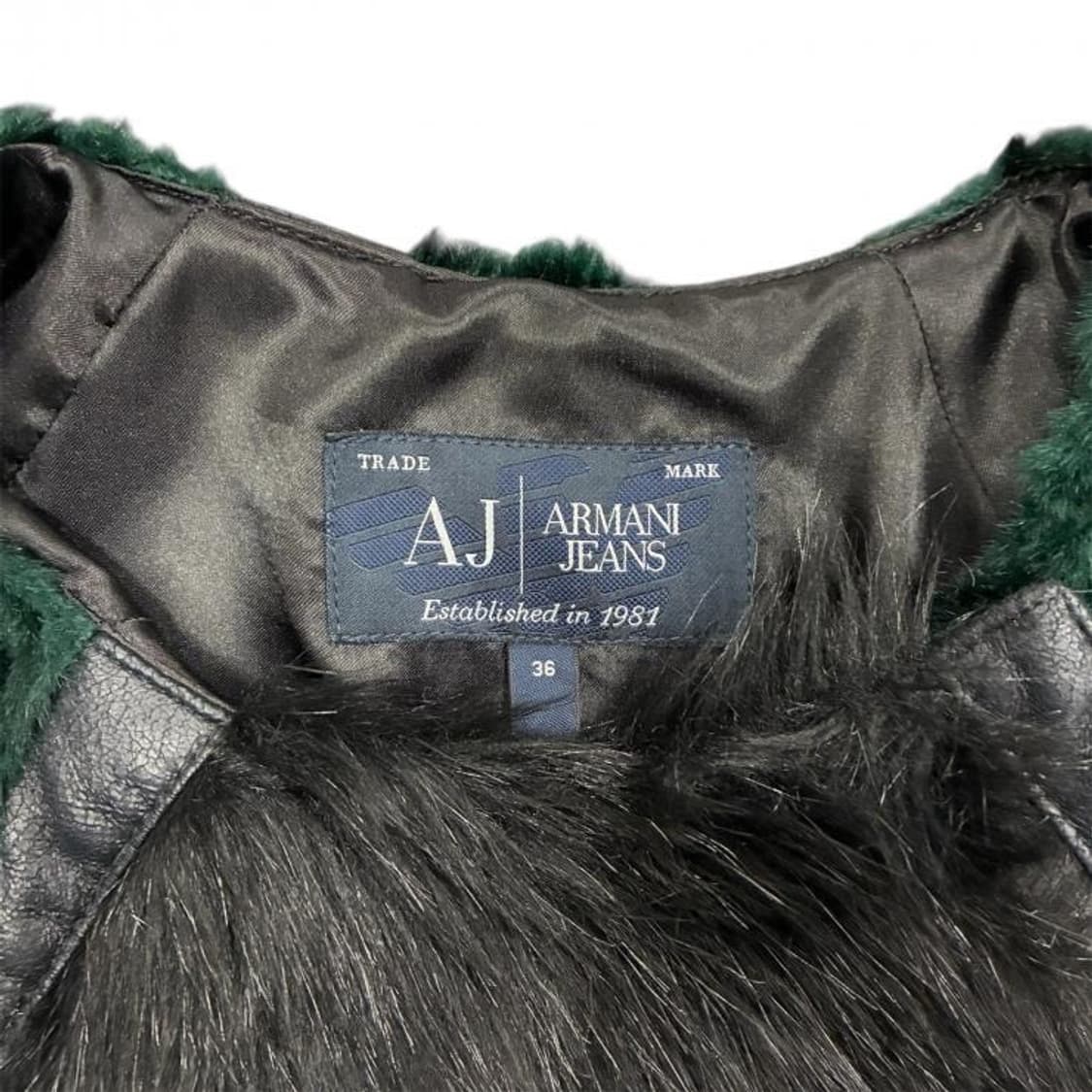 Armani Jeans 벨로어 트림 퍼 자켓 상품이미지4