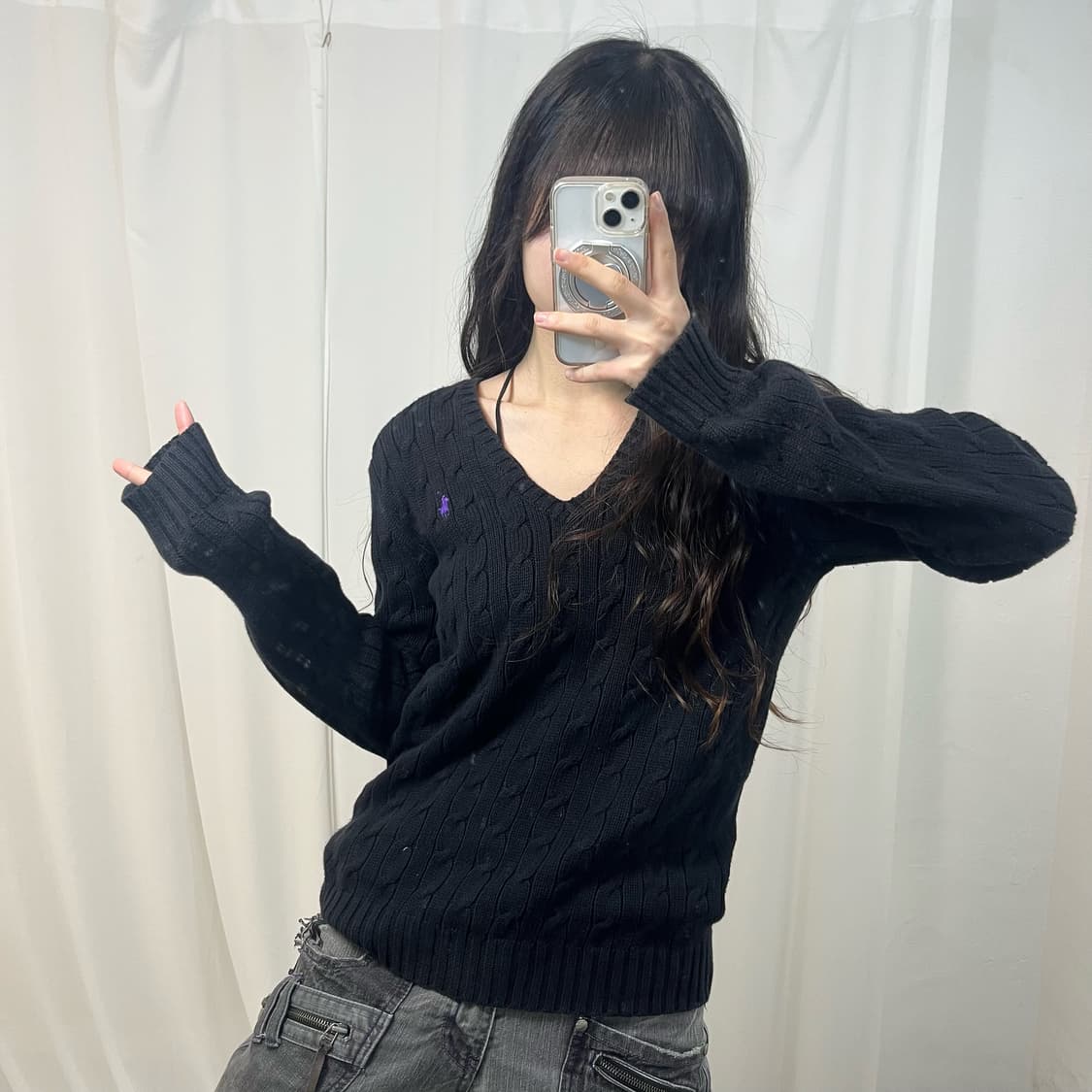 Polo Black Cable Knit 상품이미지2