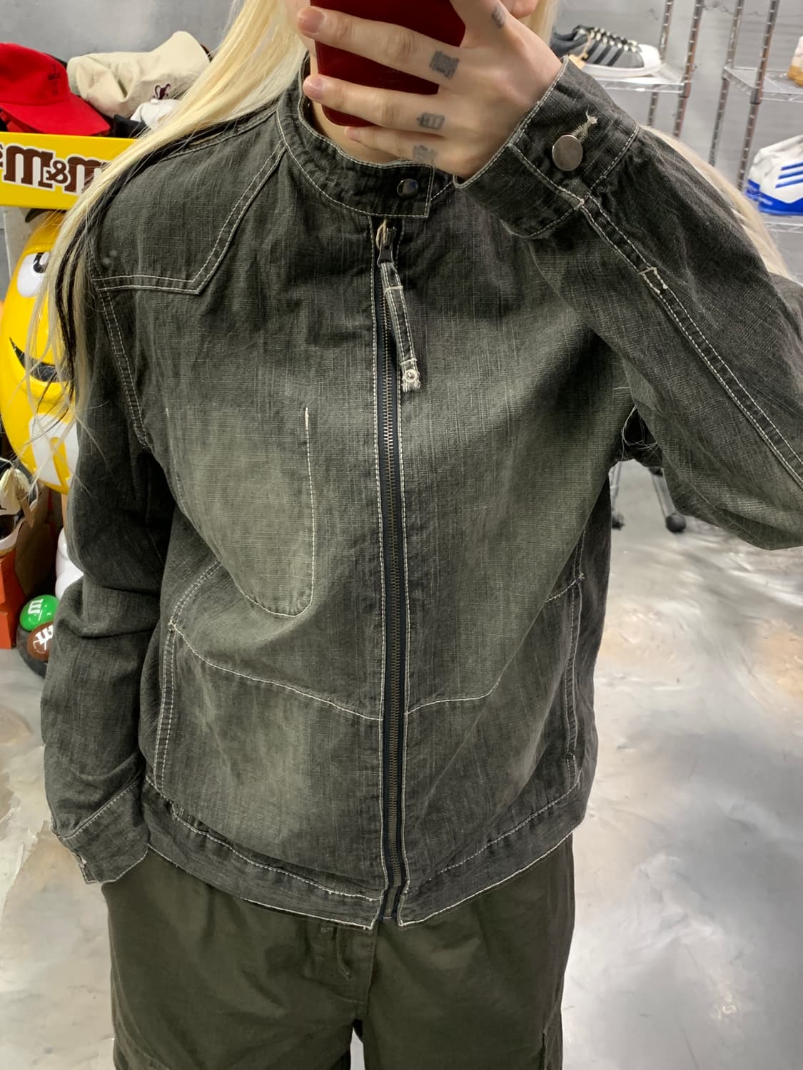 빈티지 데님 워싱 자켓 상품이미지8