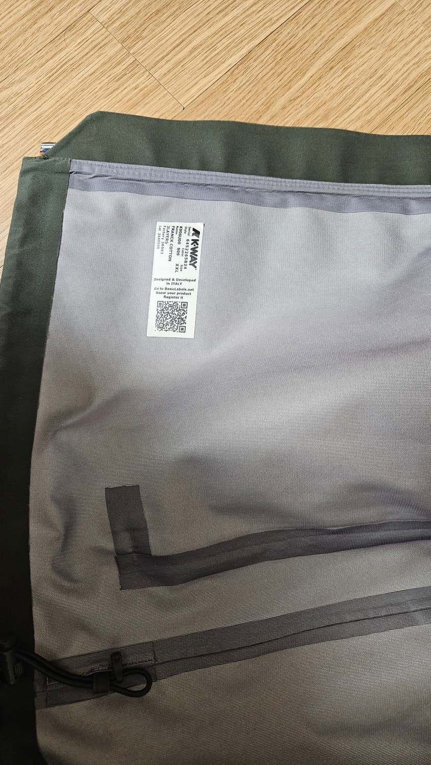 K-WAY 3LAYER COTTON RAIN HOODIE JACKET  상품이미지8