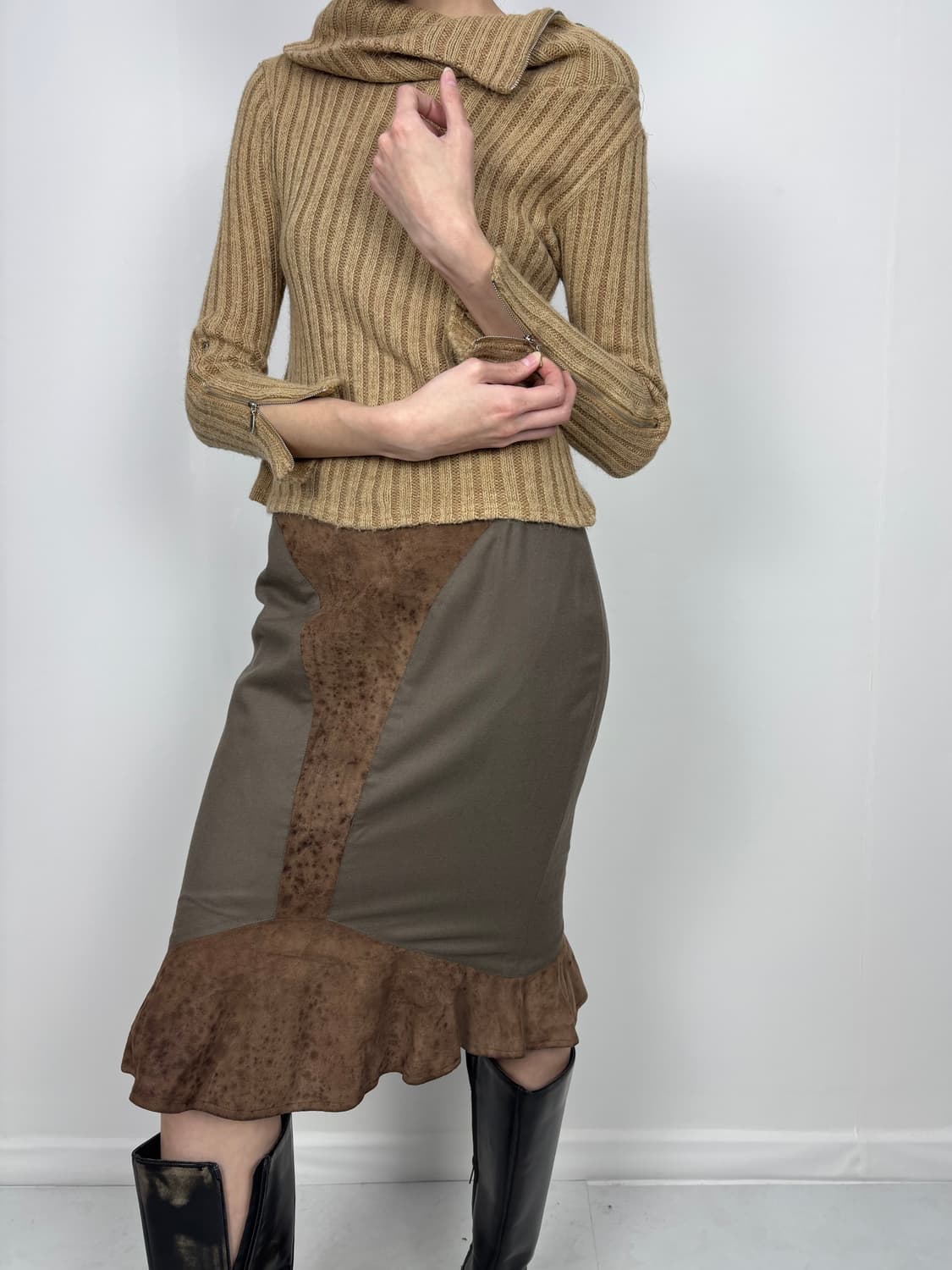 ZIP RIBBED KNIT 상품이미지3