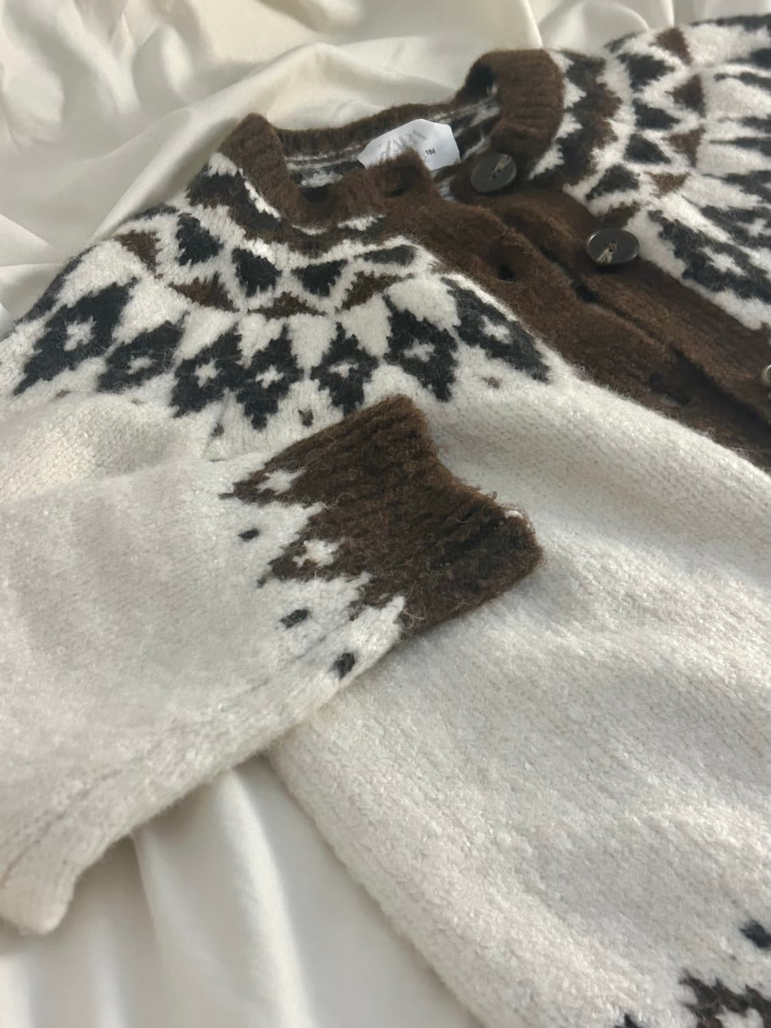 자라 자카드 노르딕 니트 가디건 상품이미지2