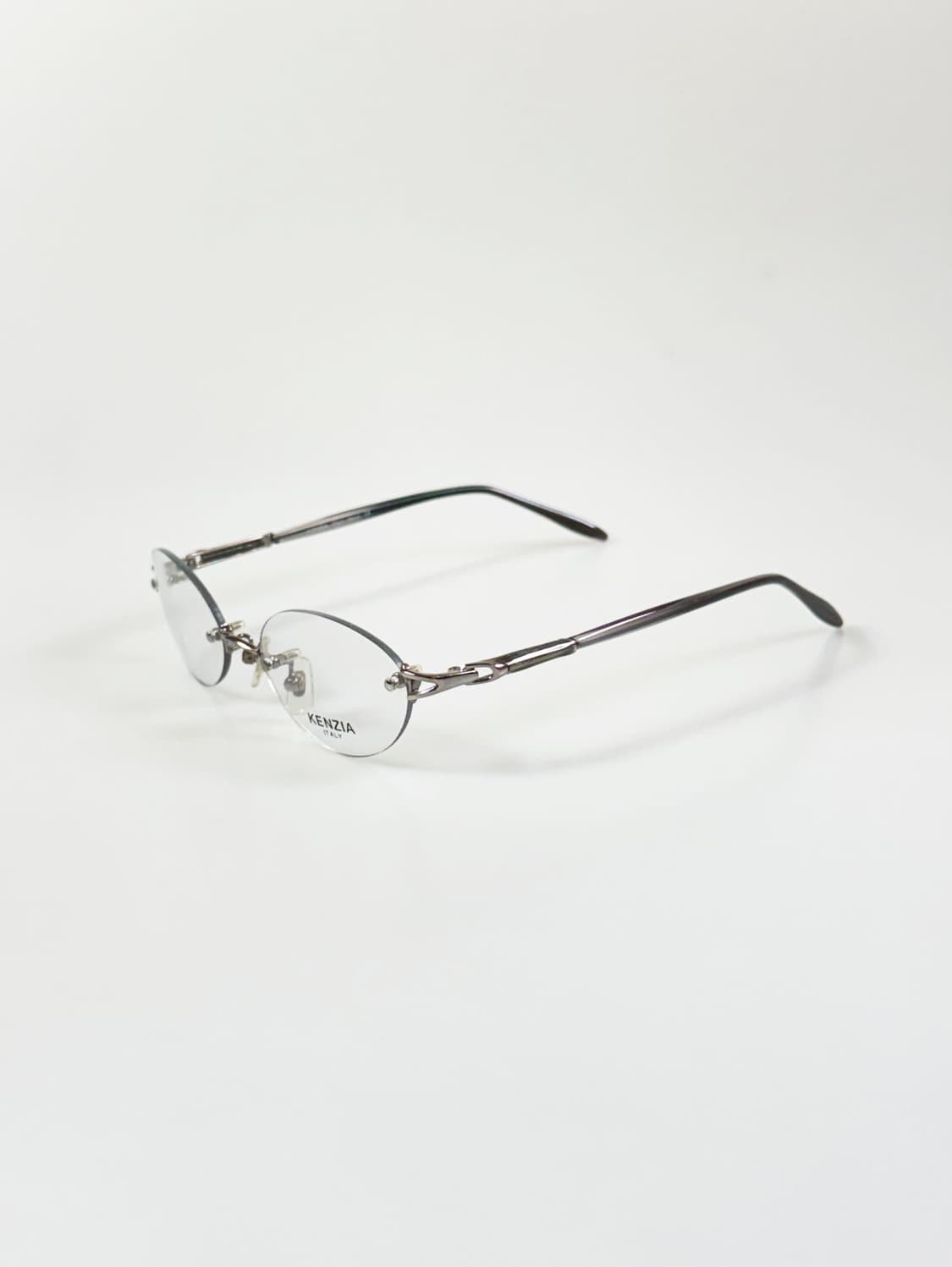 KENZIA ITALY 무테 오벌 메탈 프레임 빈티지 안경 상품이미지3
