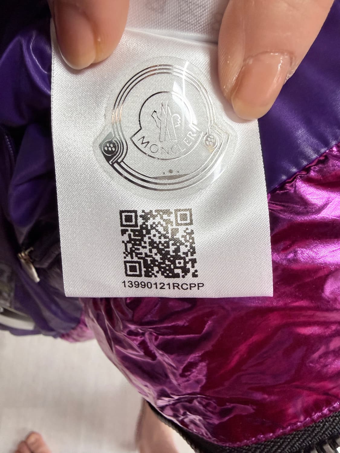 몽클레어 그레노블 스노우엔젤 메탈릭 퍼플 패딩베스트 1사이즈 상품이미지3